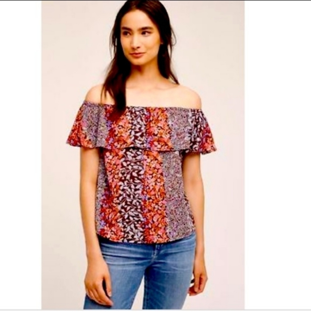 Anthropologie Maeve Valita Off the Shoulder Top